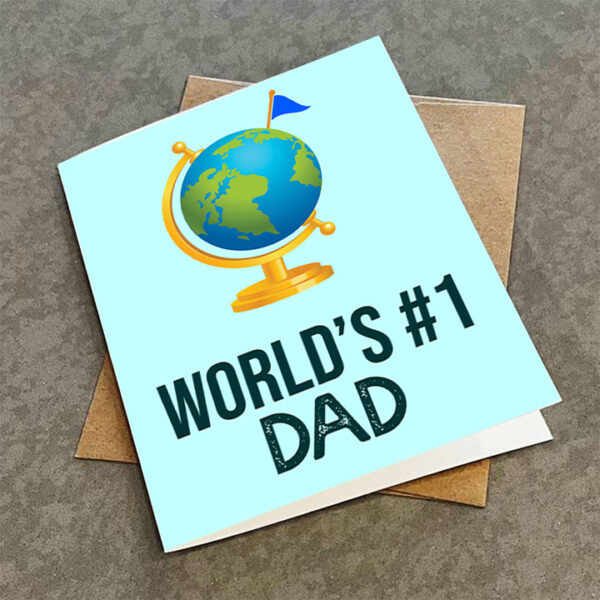 World's #1 Dad Card