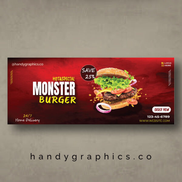 Monster Burger Banner