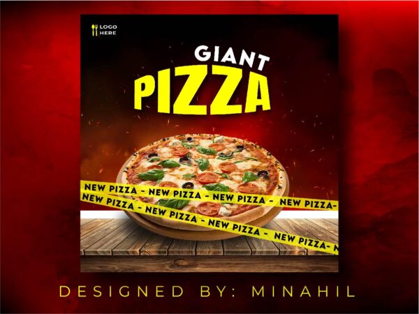 Giant Pizza Ad