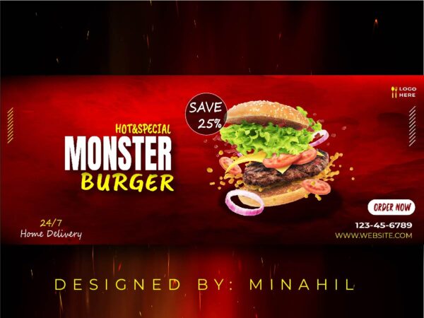 Monster Burger Banner - Image 2